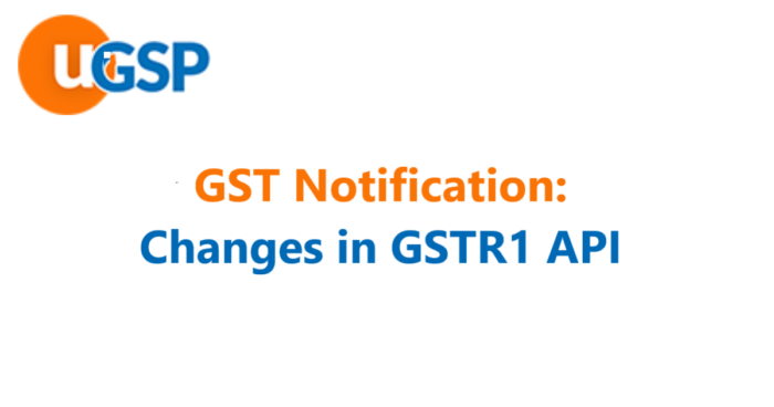 Changes in GSTR1 API
